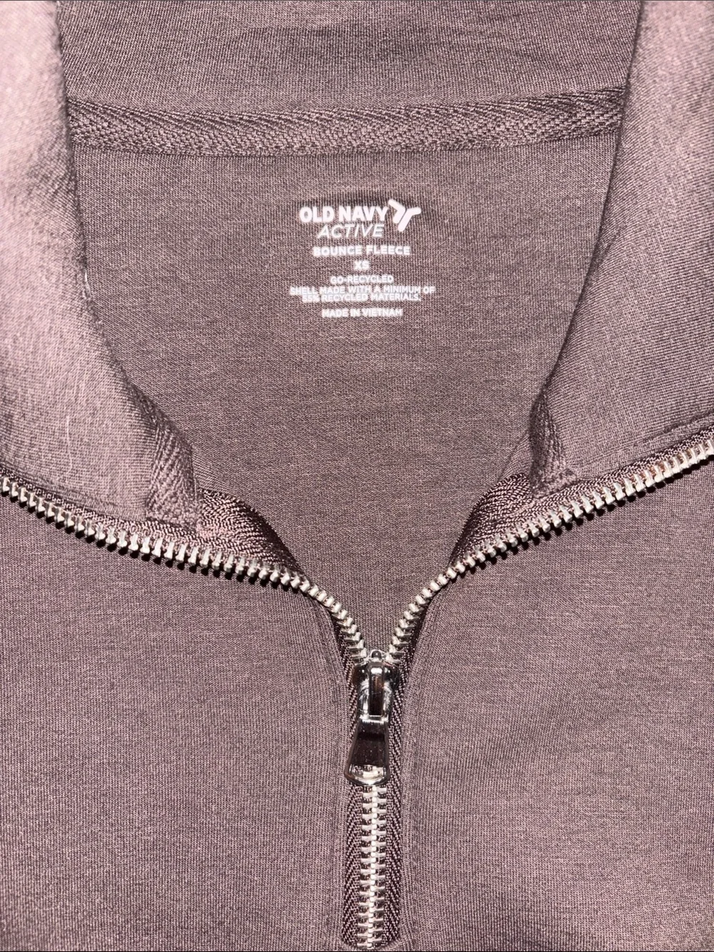 old navy brown quarter zip! - Picture 2 of 4